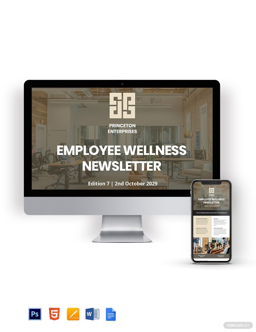 Employee Wellness Newsletter Template