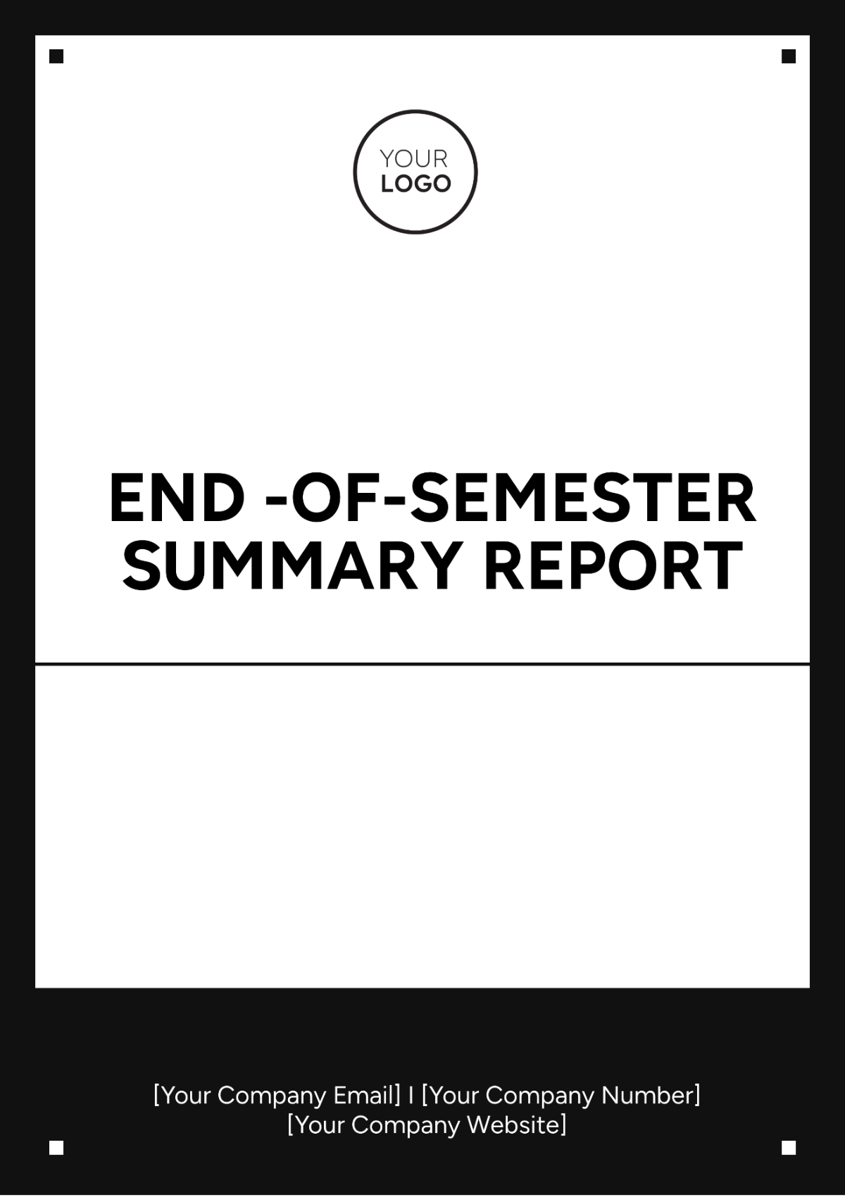 Free End-of-Semester Summary Report Template - Edit Online & Download ...