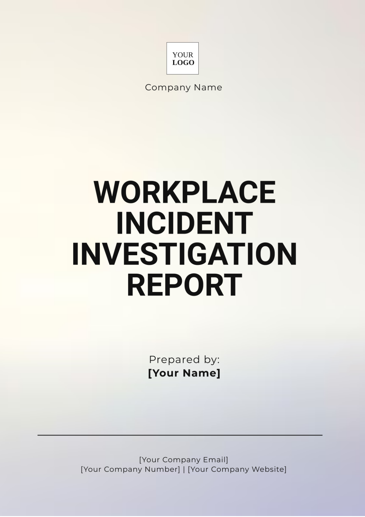 Workplace Incident Investigation Report Template - Edit Online & Download