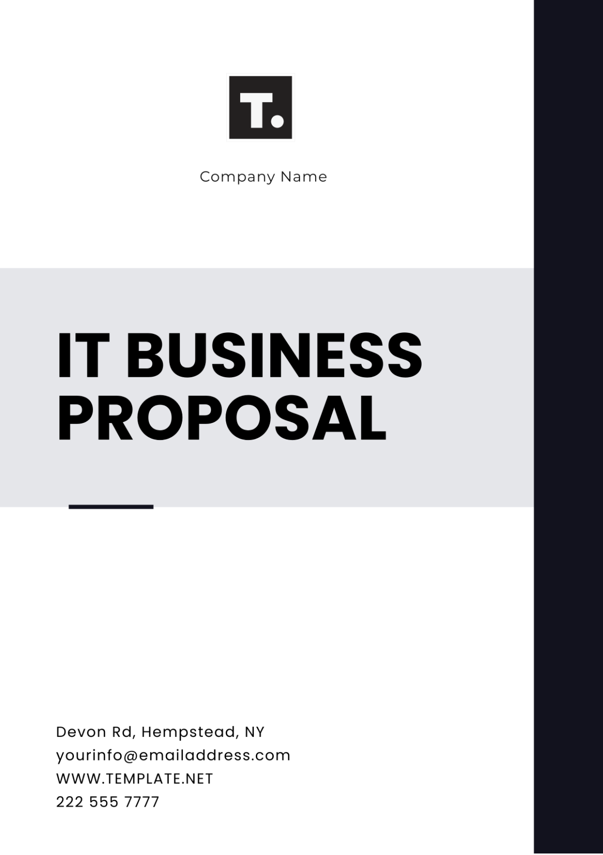 IT Business Proposal Template - Edit Online & Download