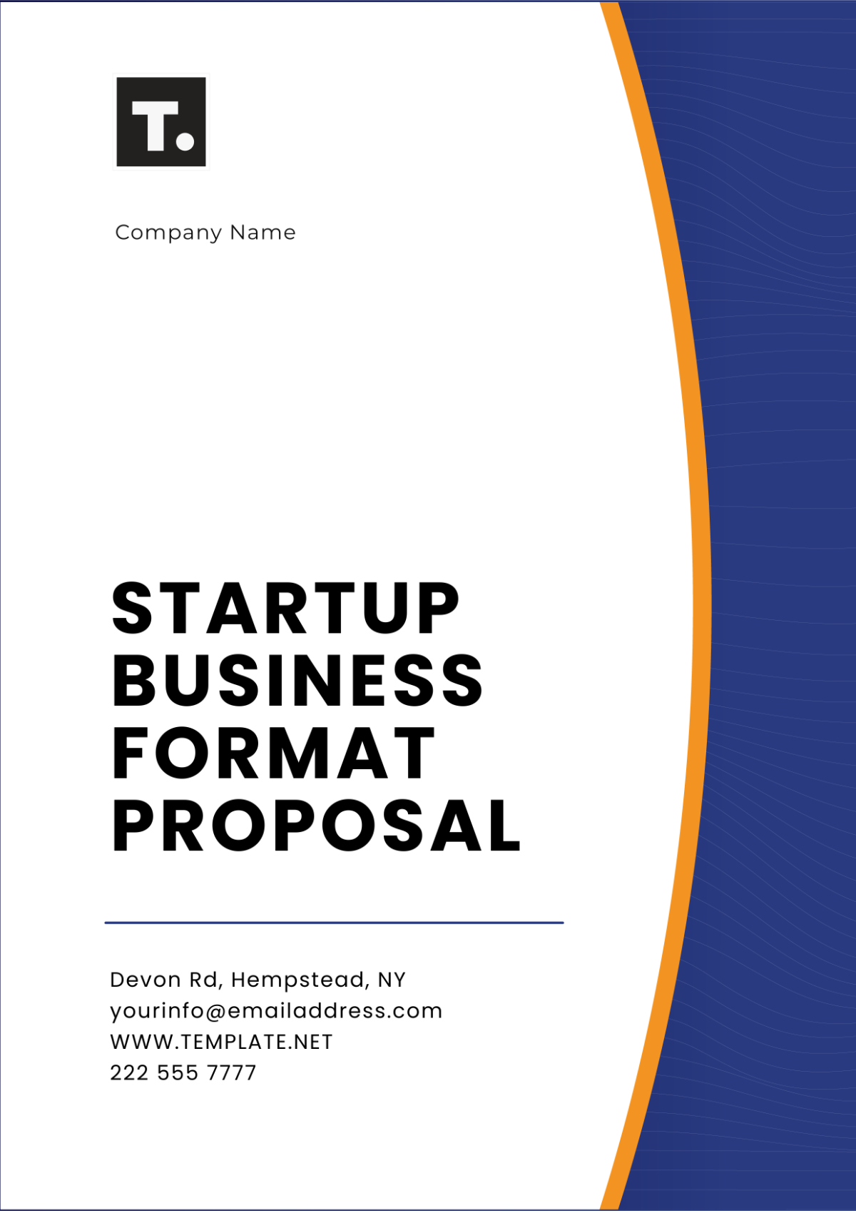 Startup Business Format Proposal Template - Edit Online & Download