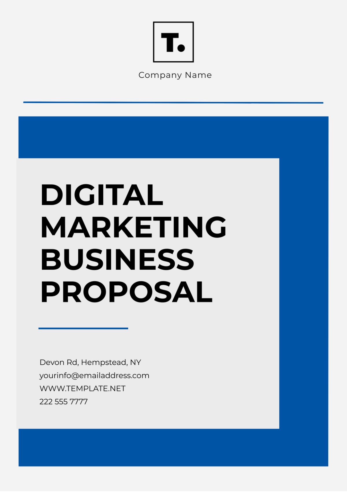 Digital Marketing Business Proposal Template - Edit Online & Download