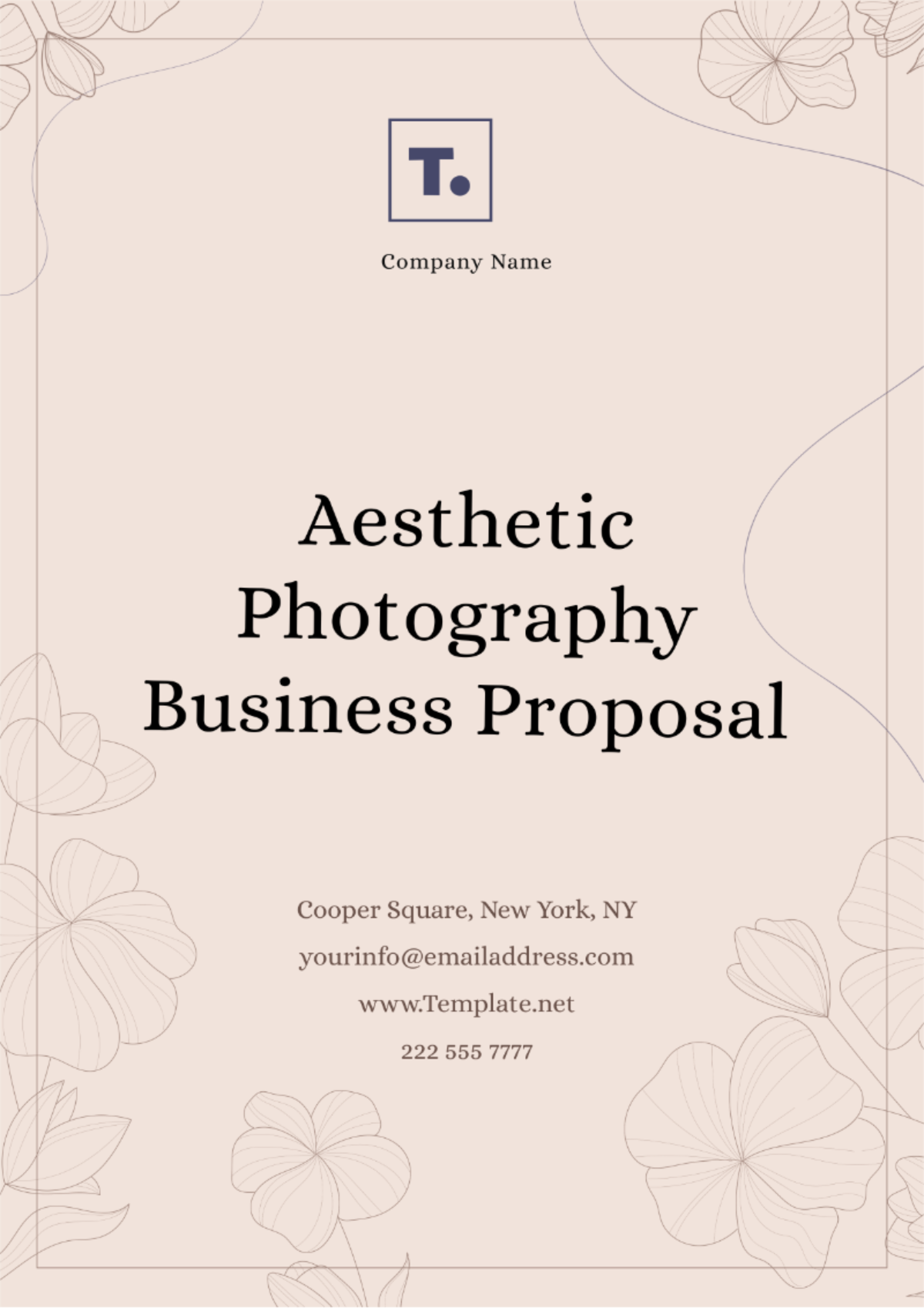 Aesthetic Photography Business Proposal Template - Edit Online & Download