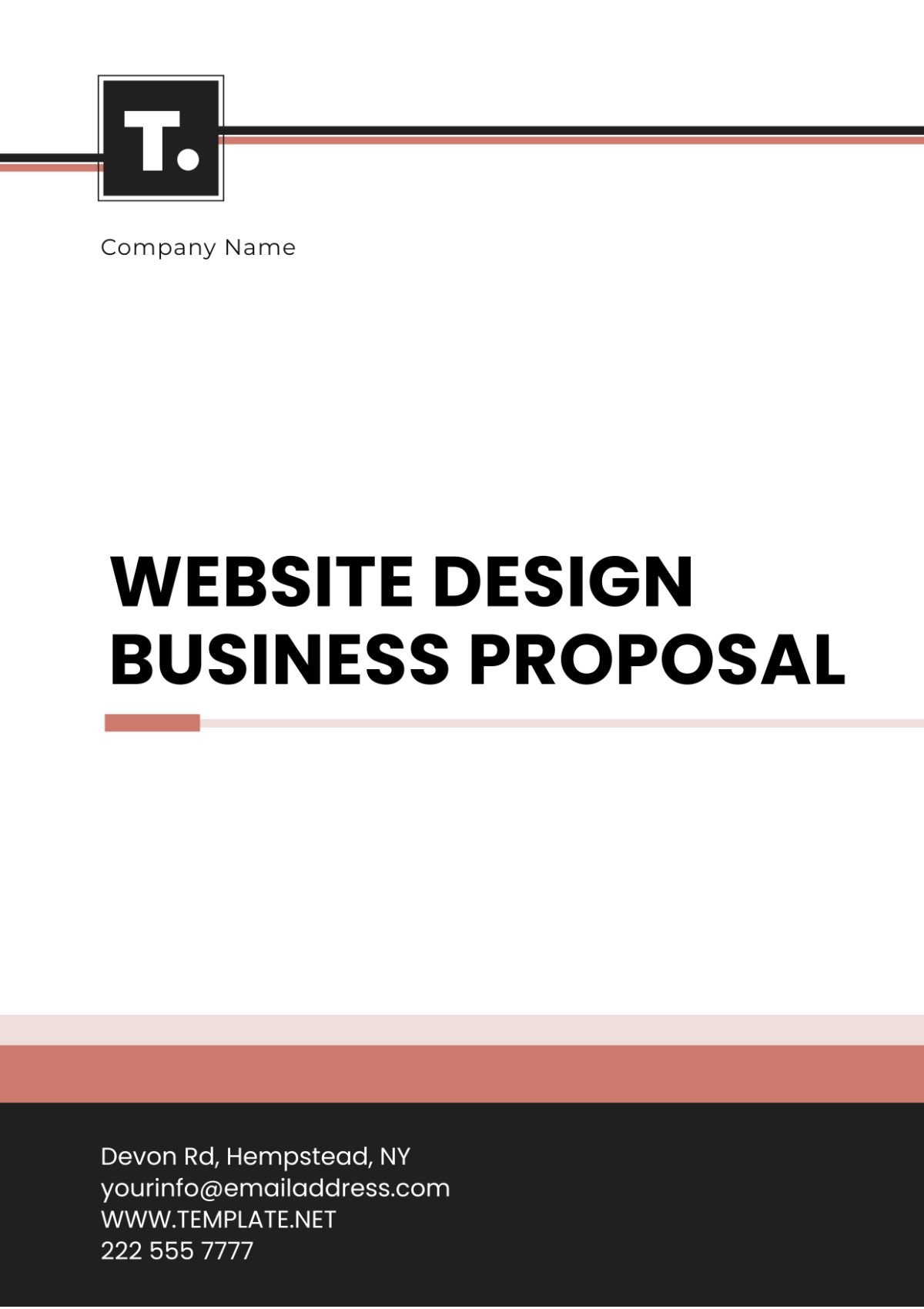 Website Design Business Proposal Template