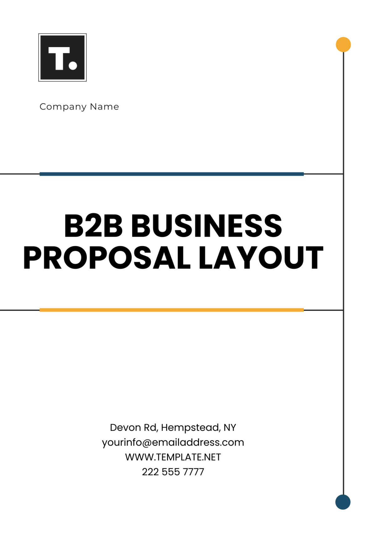 Free B2B Business Proposal Layout Template - Edit Online & Download ...