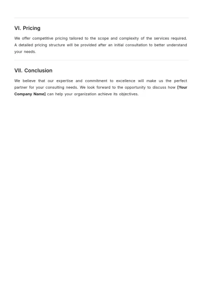 Free Business Proposal For Consulting Services Template to Edit Online