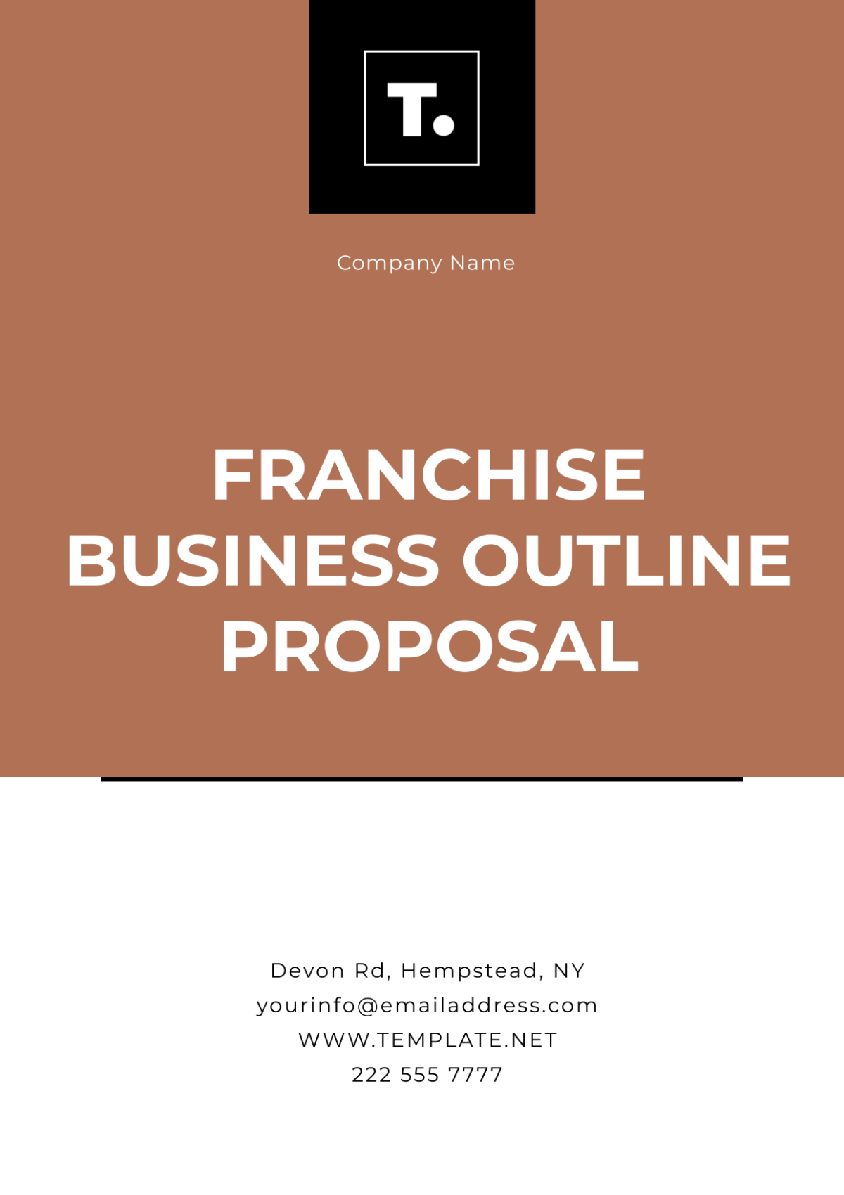 Franchise Business Outline Proposal Template - Edit Online & Download