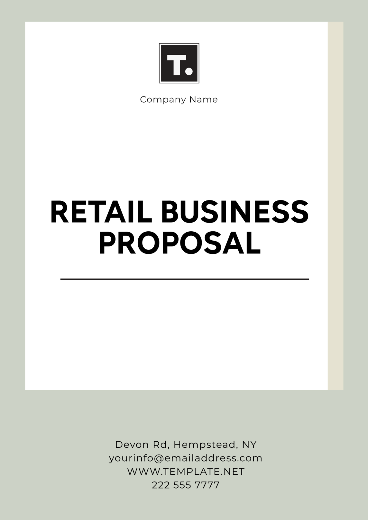 Retail Business Proposal Template - Edit Online & Download