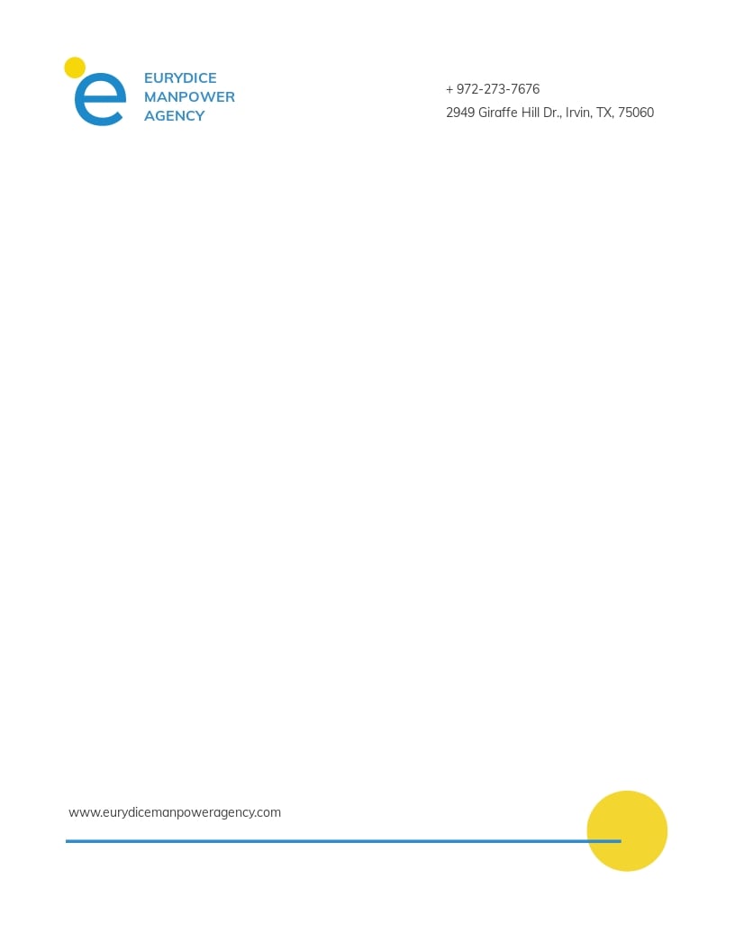 6+ FREE Employment Letterhead Templates [Customize & Download