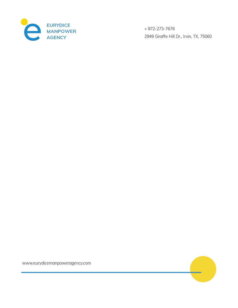 Sample Agency Letterhead Template - Illustrator, Word, PSD | Template.net