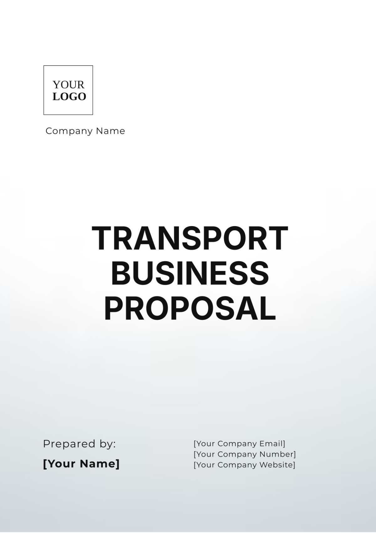 Transport Business Proposal Template