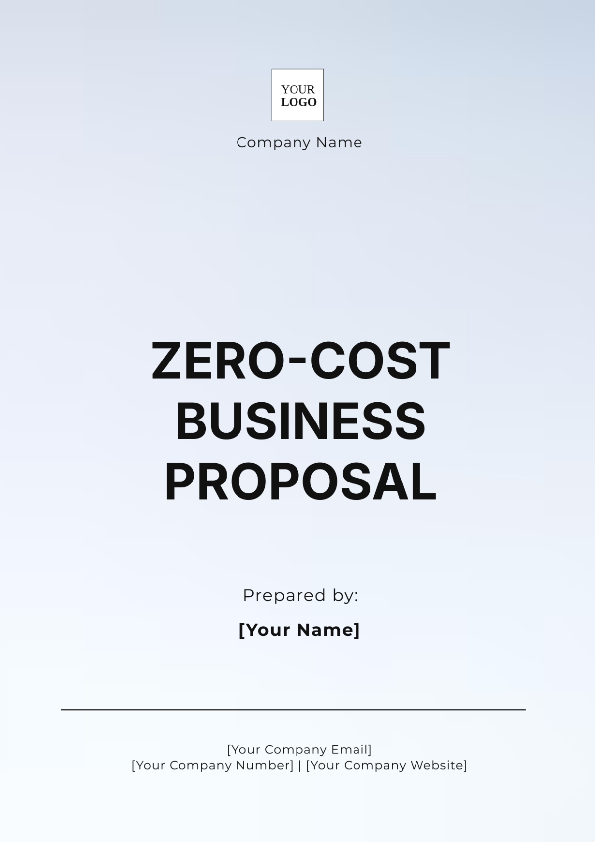 Zero-Cost Business Proposal Template