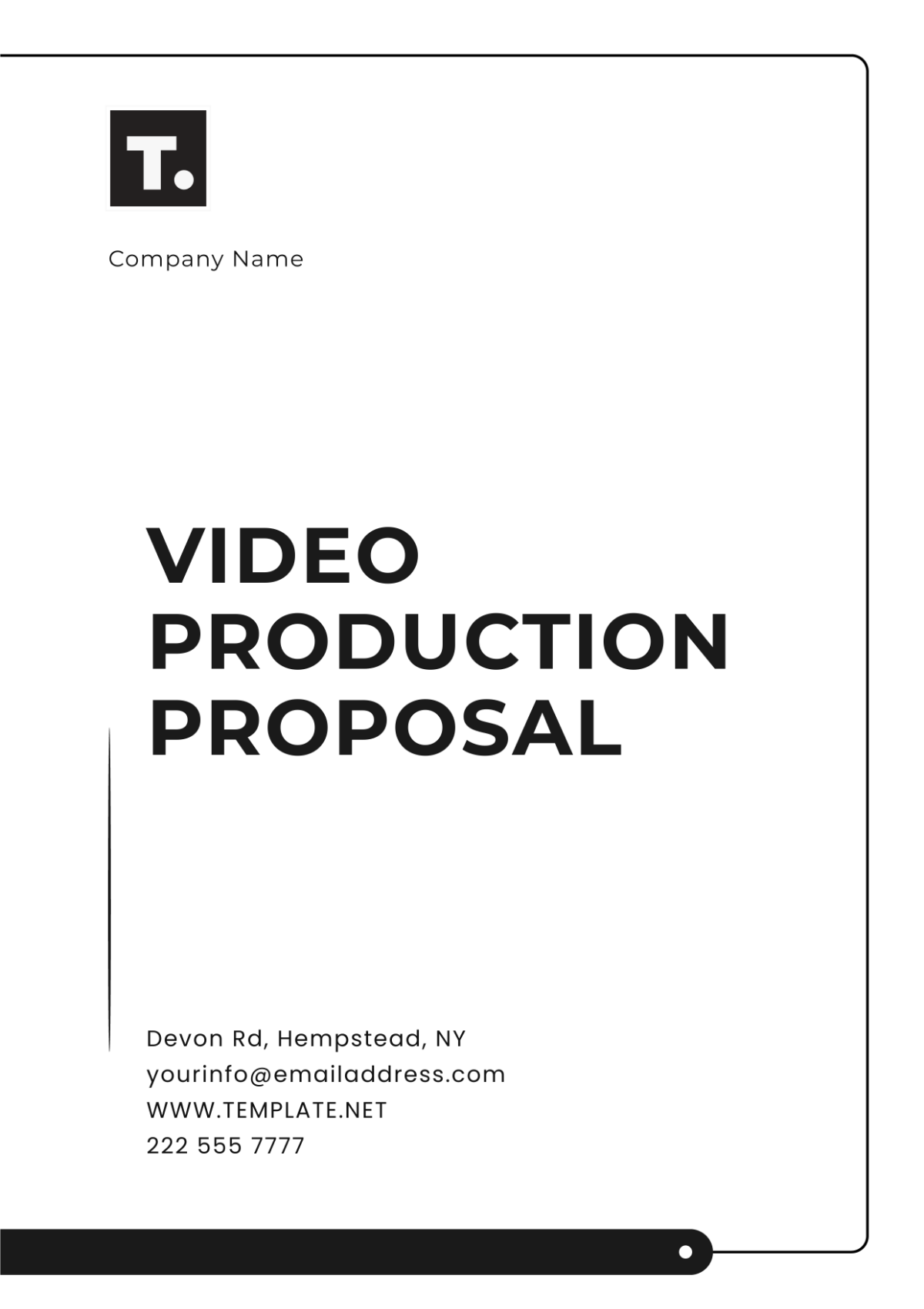 Video Production Proposal Template