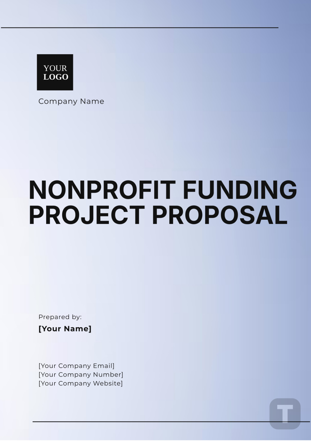 Nonprofit Funding Project Proposal Template - Edit Online & Download