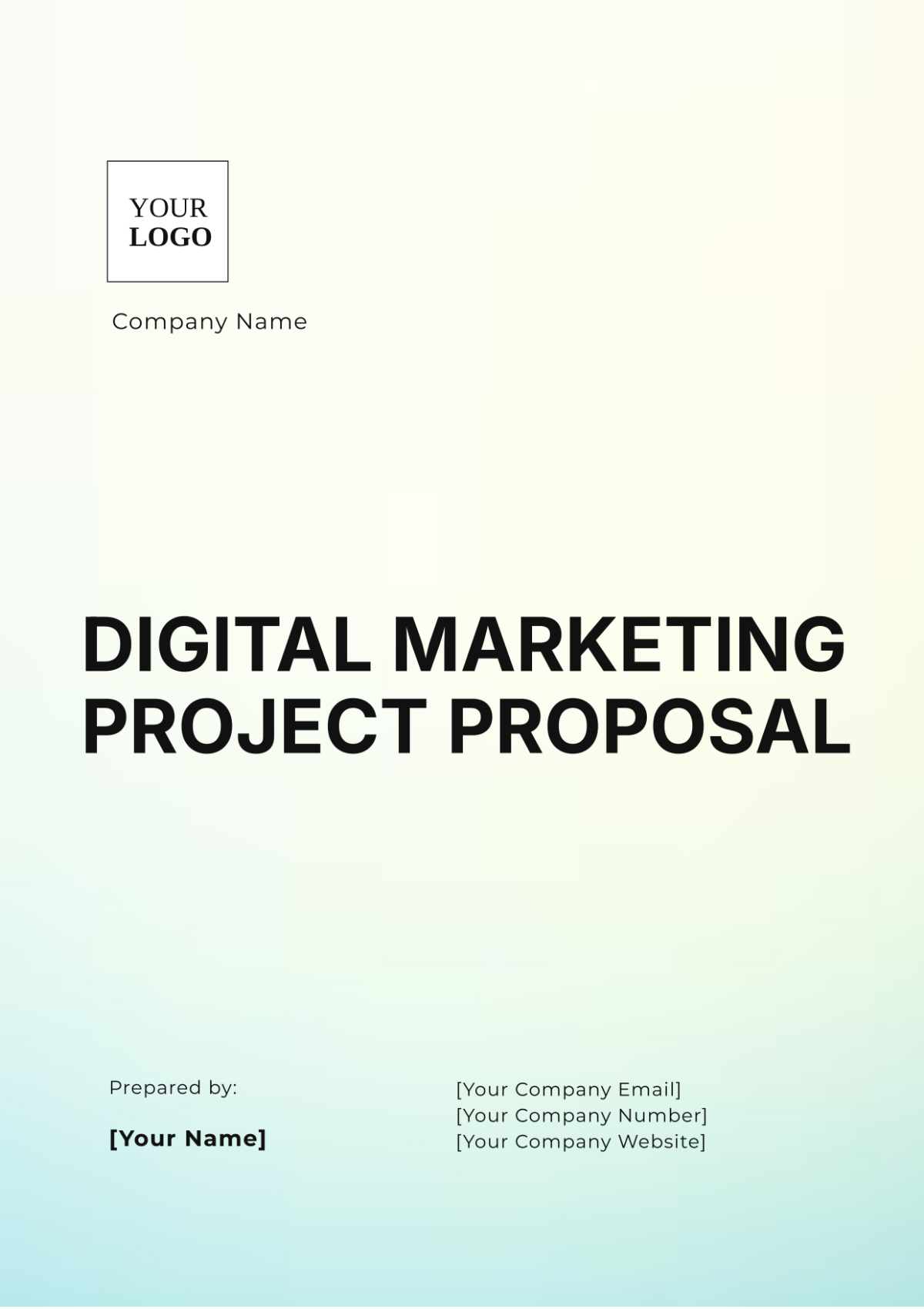 Digital Marketing Project Proposal Template - Edit Online & Download