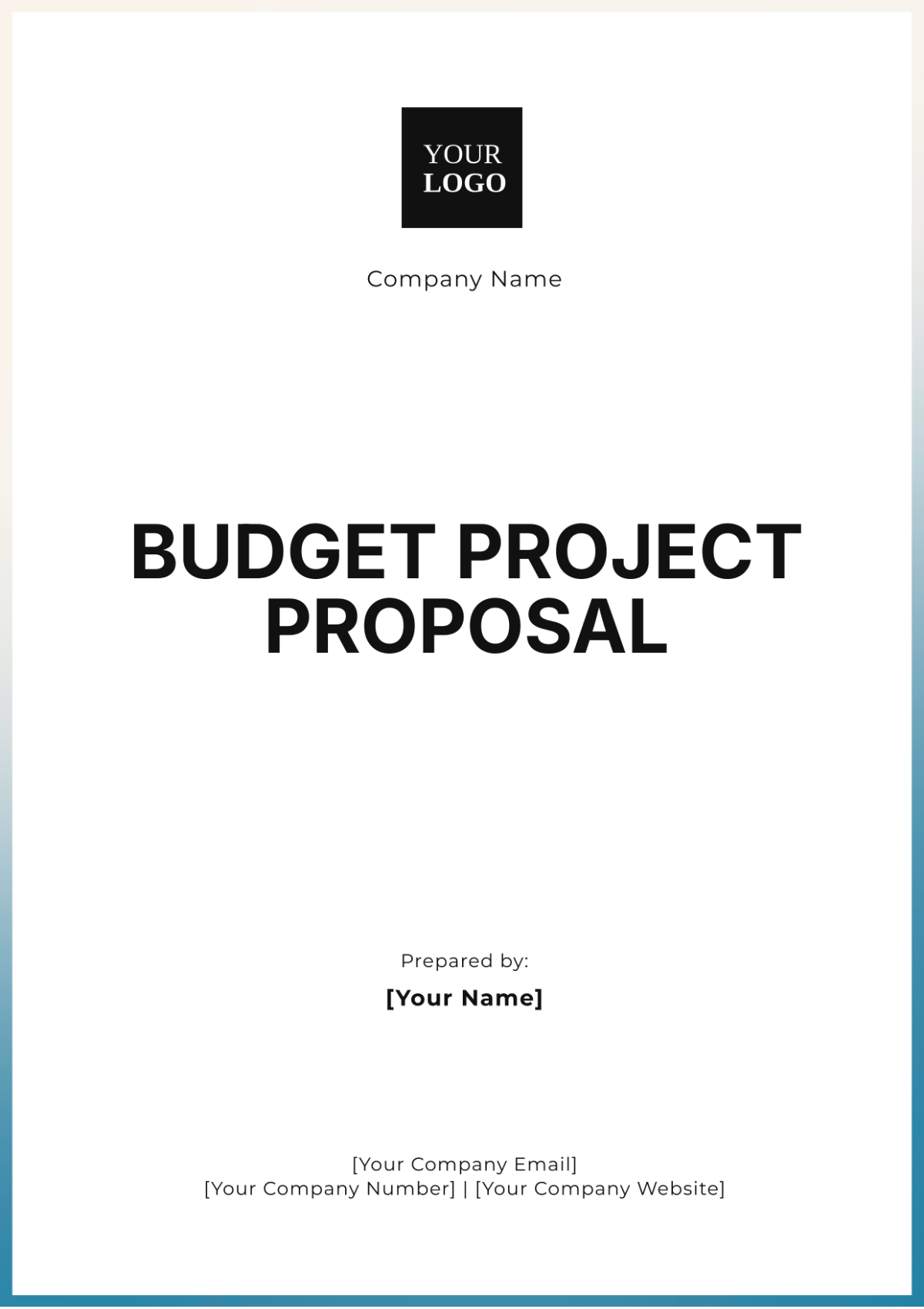 Budget Project Proposal Template - Edit Online & Download