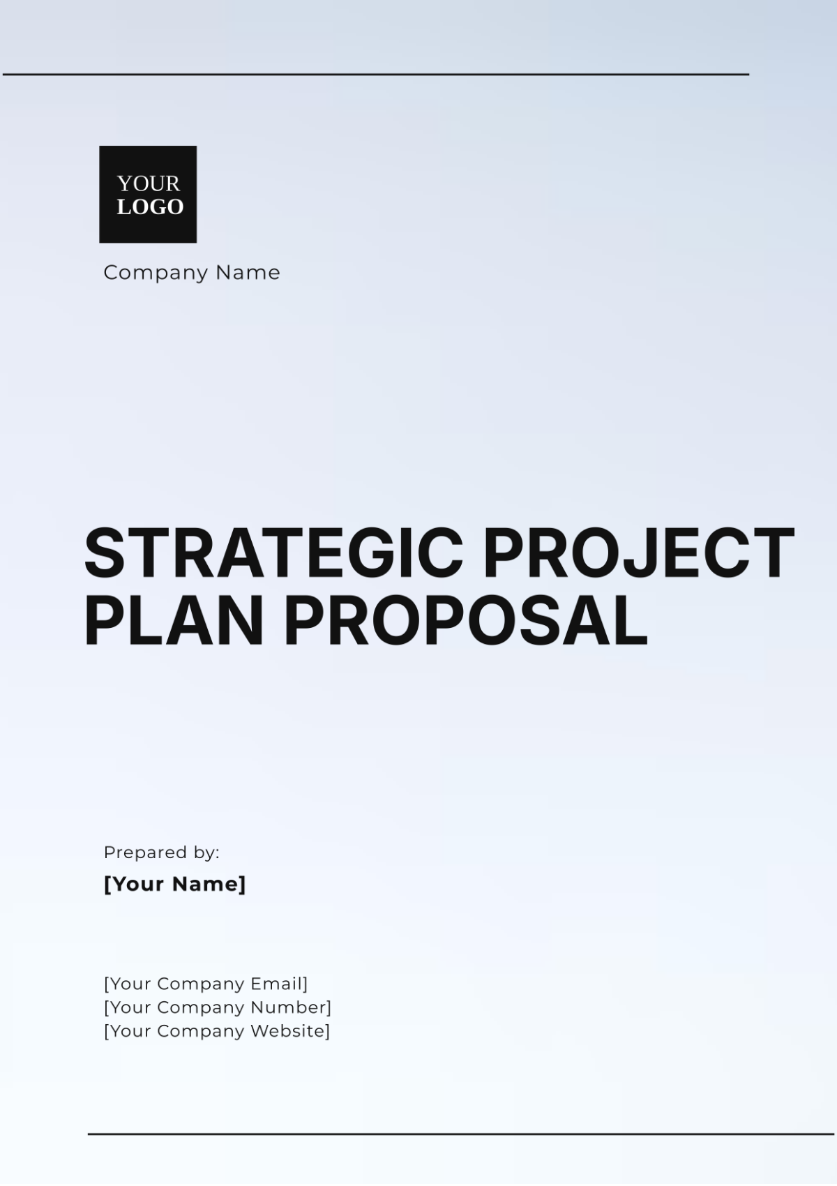 Strategic Project Plan Proposal Template - Edit Online & Download