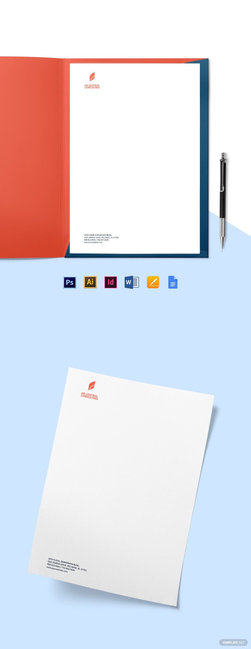 HR Consulting Letterhead Template