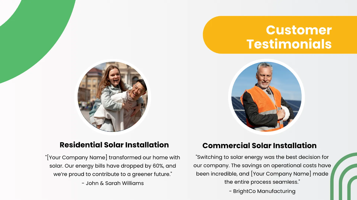Free Solar Energy Presentation Template to Edit Online
