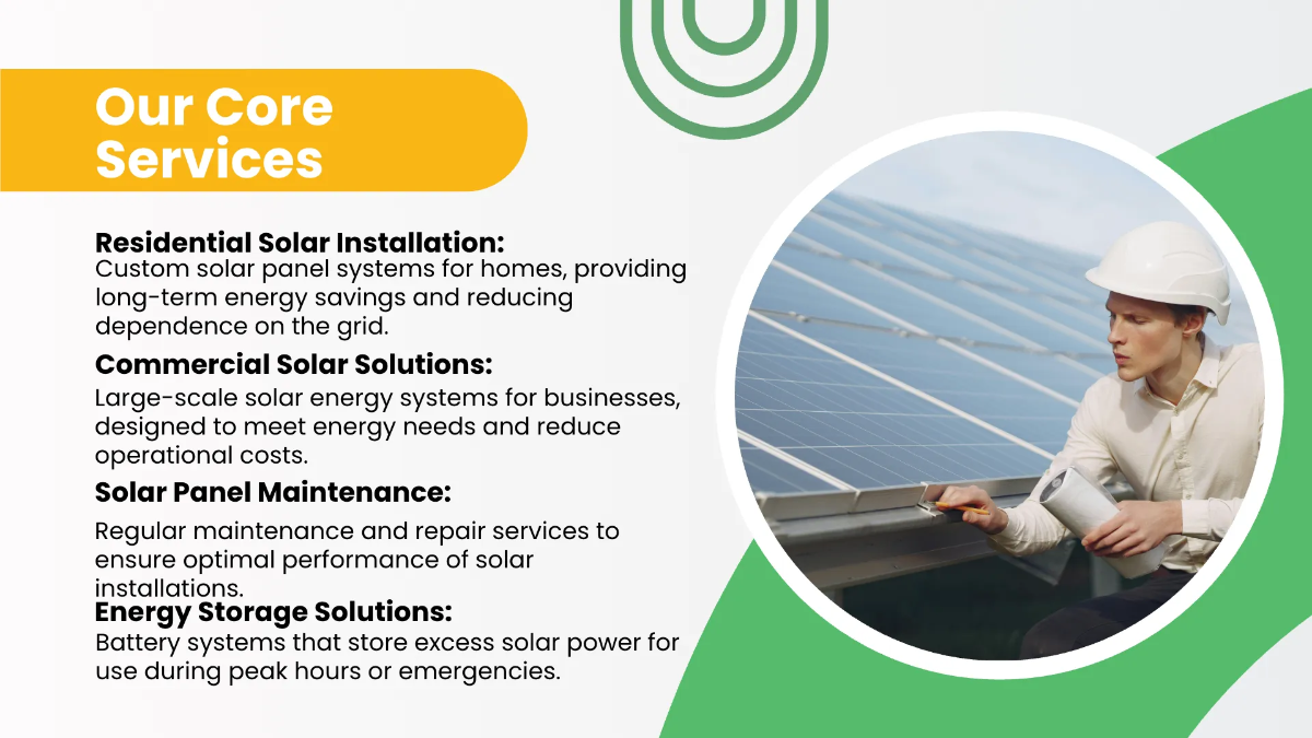 Free Solar Energy Presentation Template to Edit Online