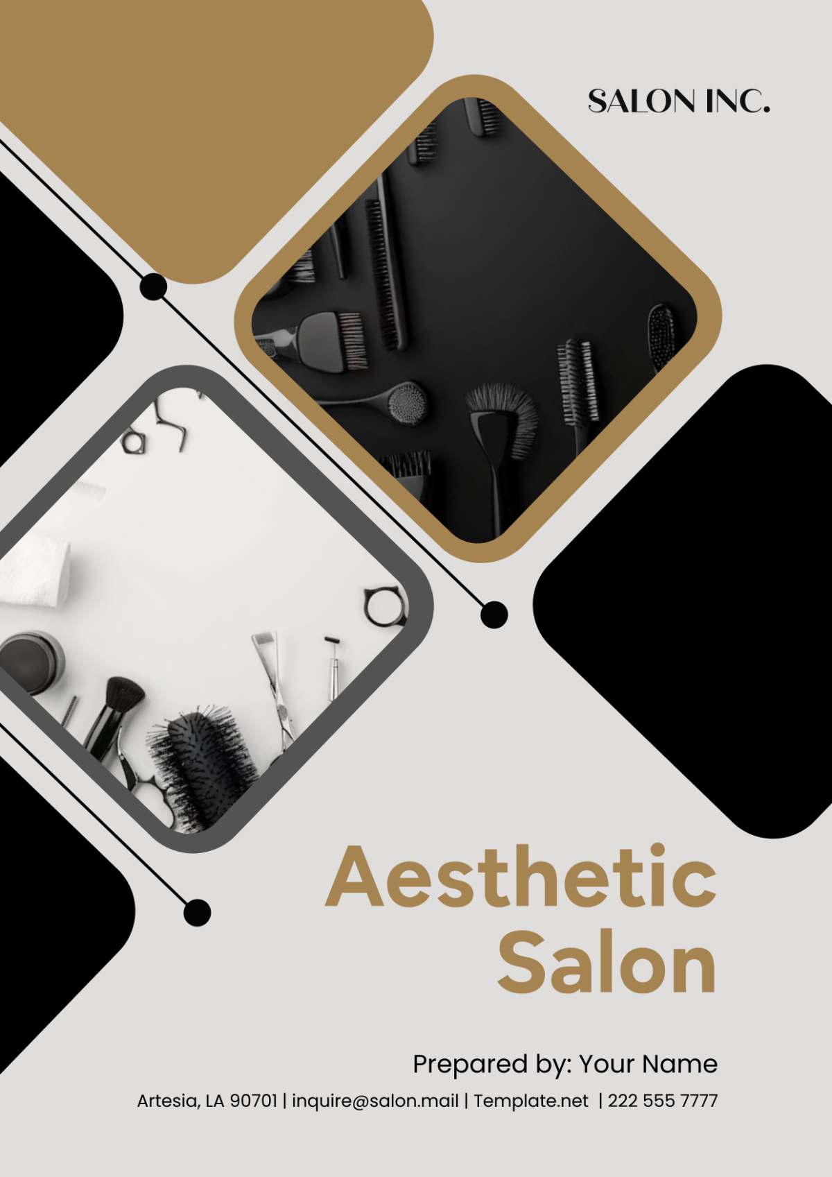 Aesthetic Salon Cover Page