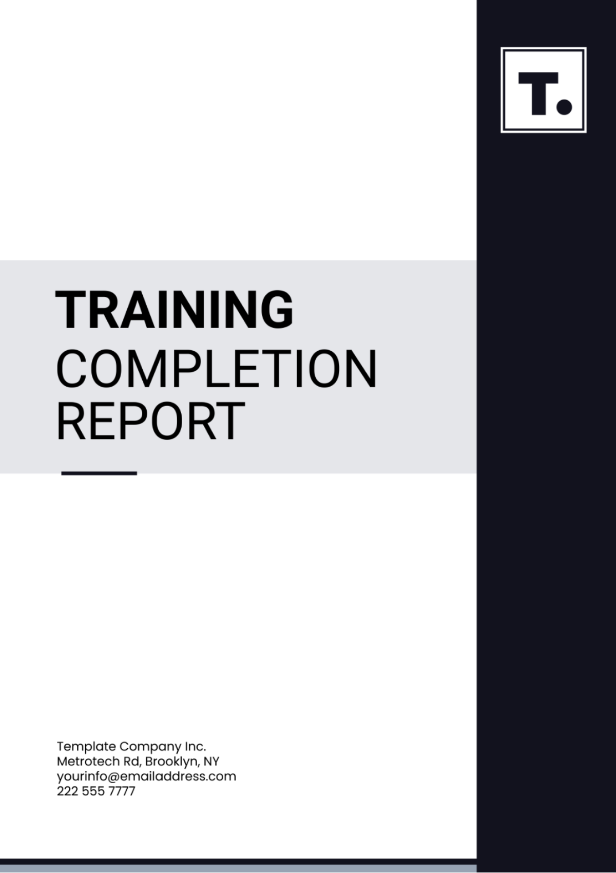 Training Completion Report Template - Edit Online & Download