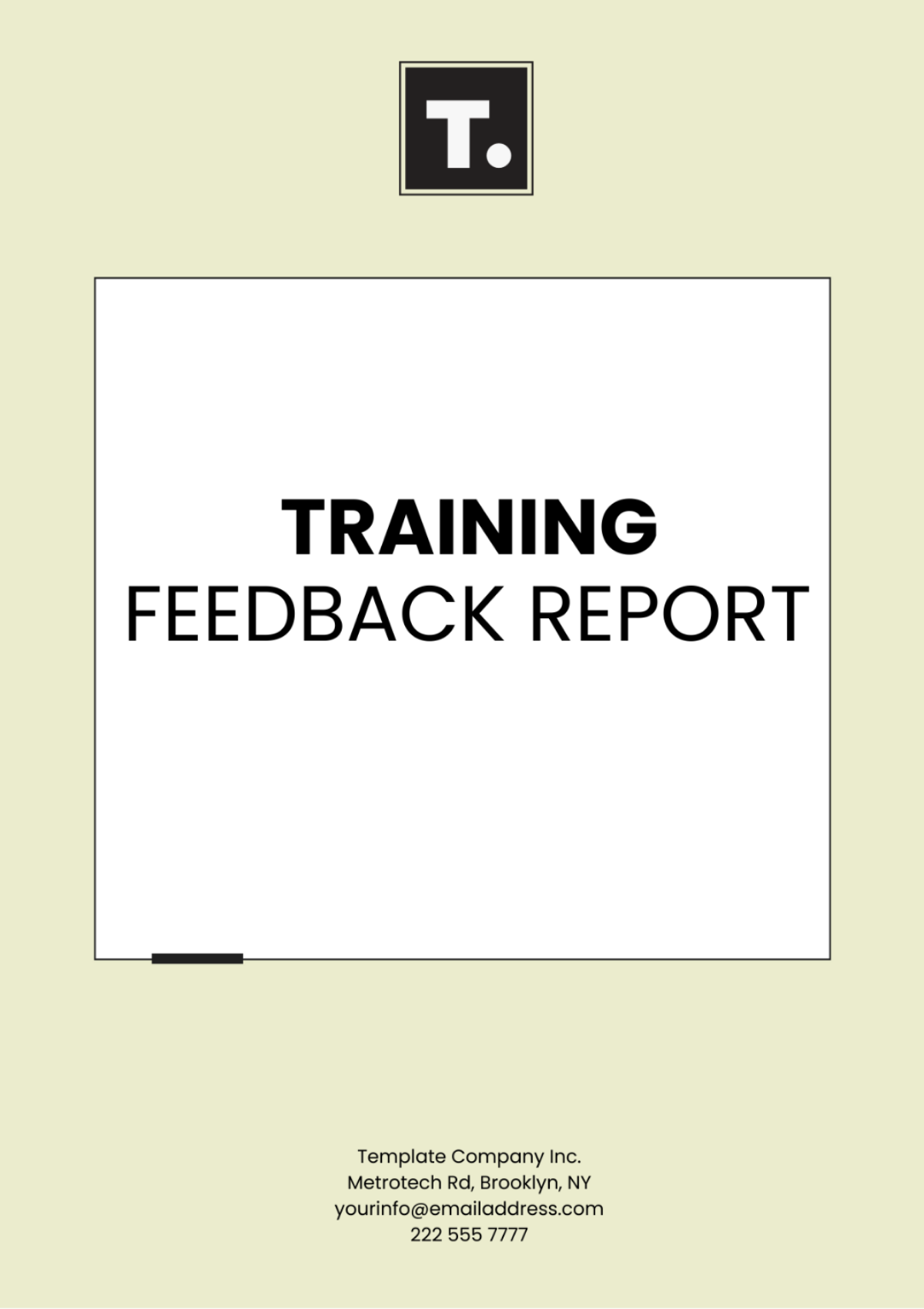 Training Feedback Report Template - Edit Online & Download