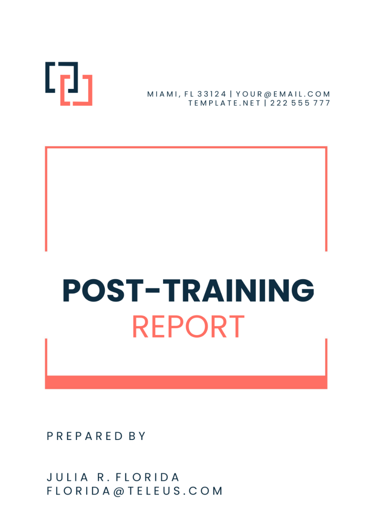 Post-Training Report Template - Edit Online & Download