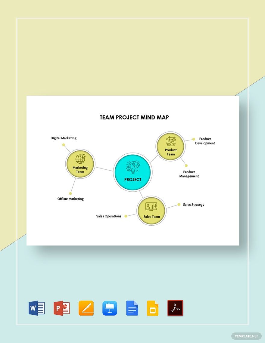 Team Project Mind Map Template