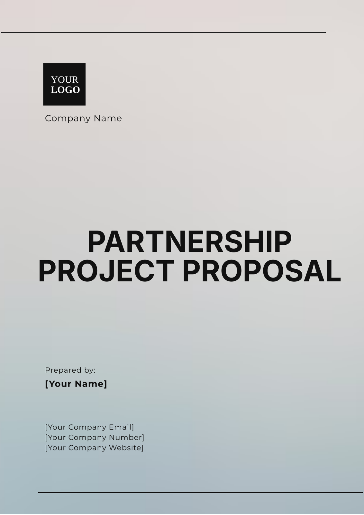 Partnership Project Proposal Template - Edit Online & Download