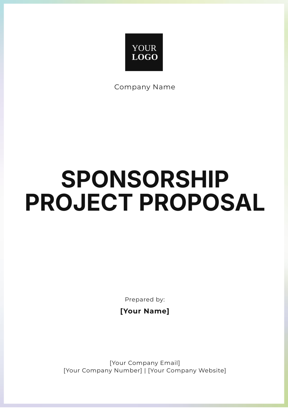 Sponsorship Project Proposal Template - Edit Online & Download