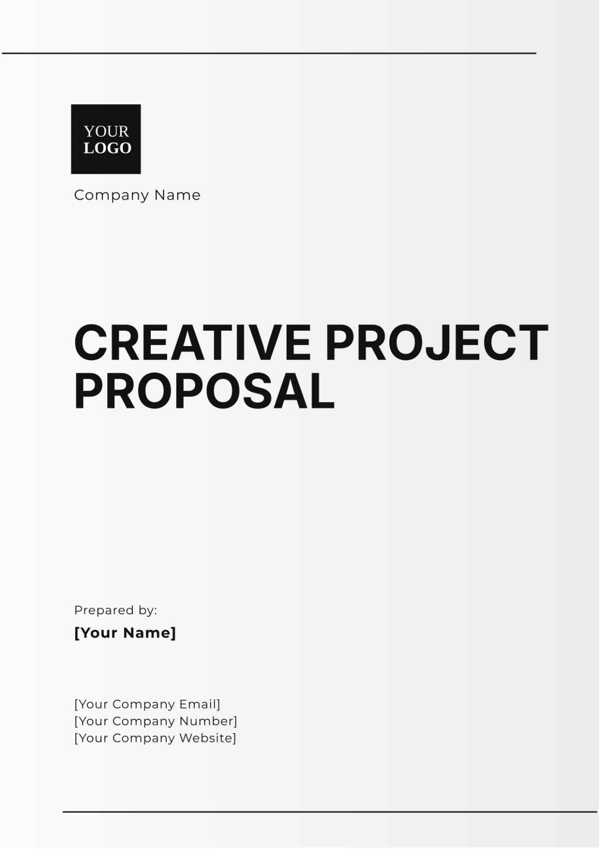 Creative Project Proposal Template - Edit Online & Download