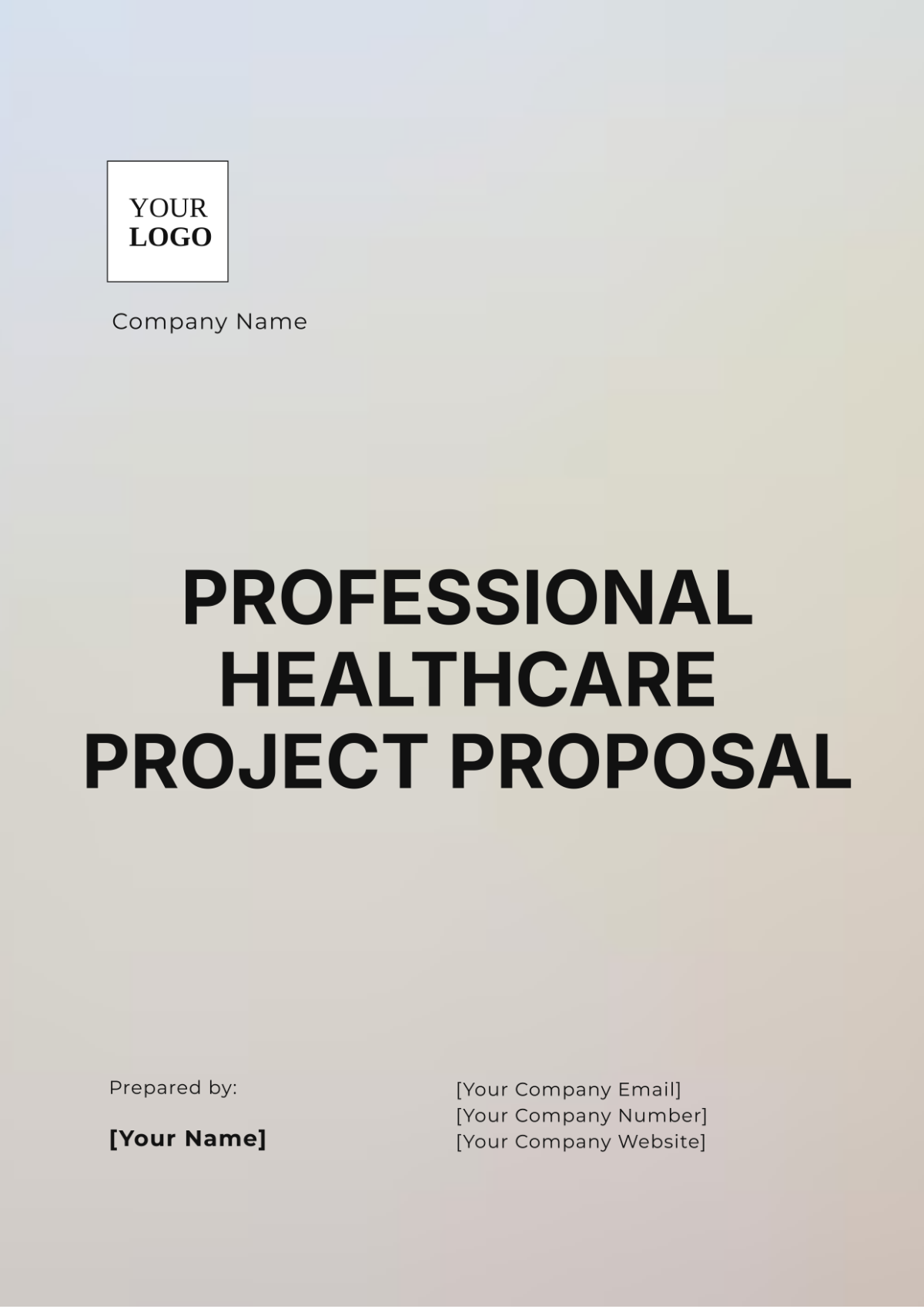 Professional Healthcare Project Proposal Template - Edit Online & Download