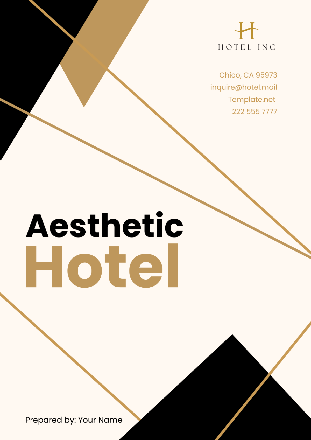 Aesthetic Hotel Cover Page