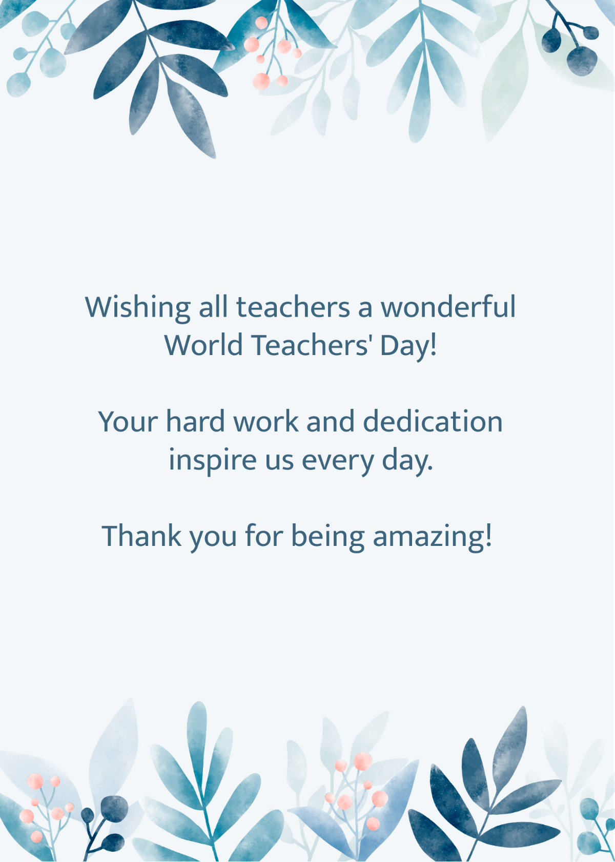 World Teachers' Day Wishes Template - Edit Online & Download