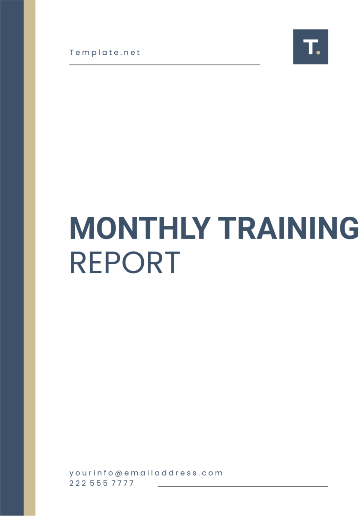 Monthly Training Report Template - Edit Online & Download