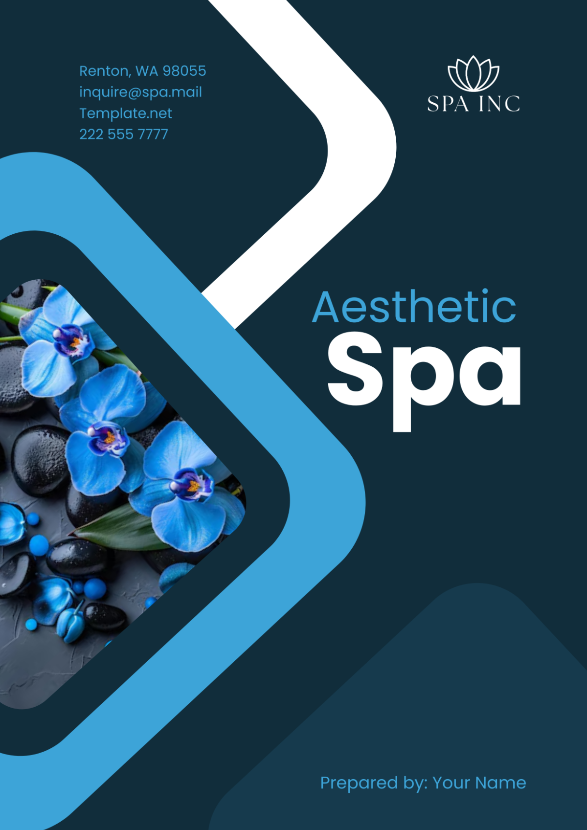 Aesthetic Spa Cover Page Template