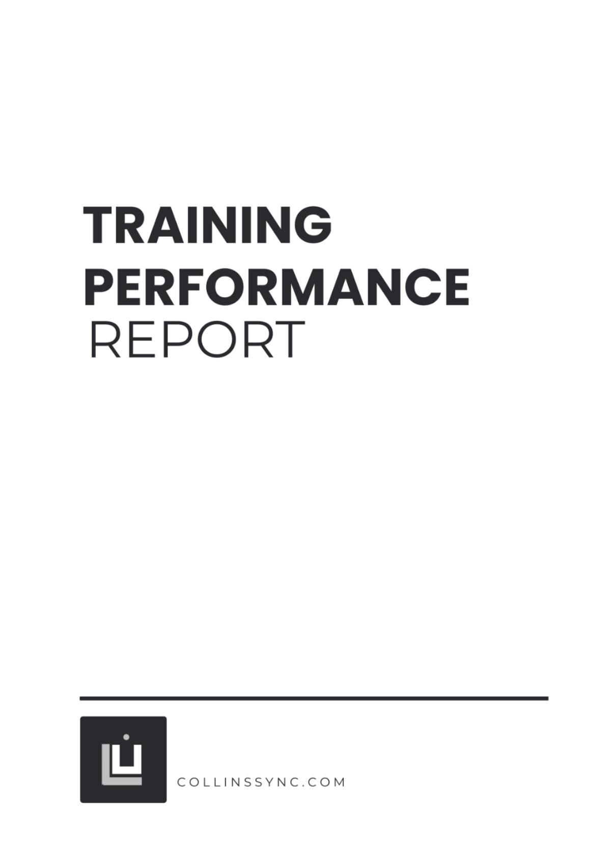 Simple Training Performance Report Template - Edit Online & Download