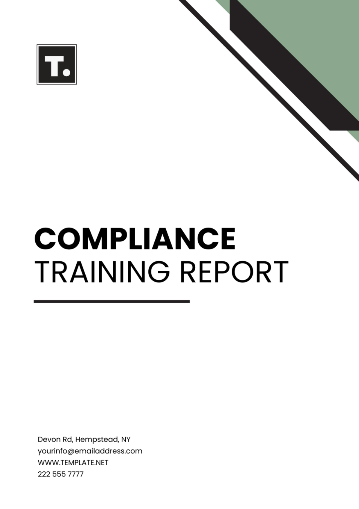 Compliance Training Report Template - Edit Online & Download