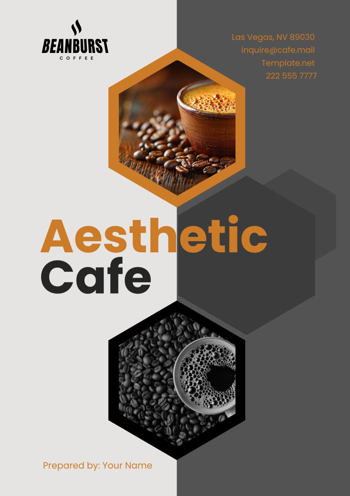 Aesthetic Cafe Cover Page