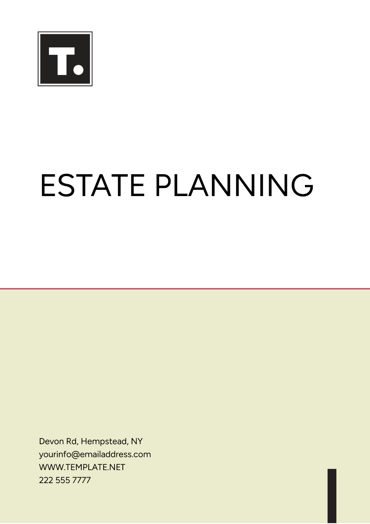 Estate Planning Template - Edit Online & Download