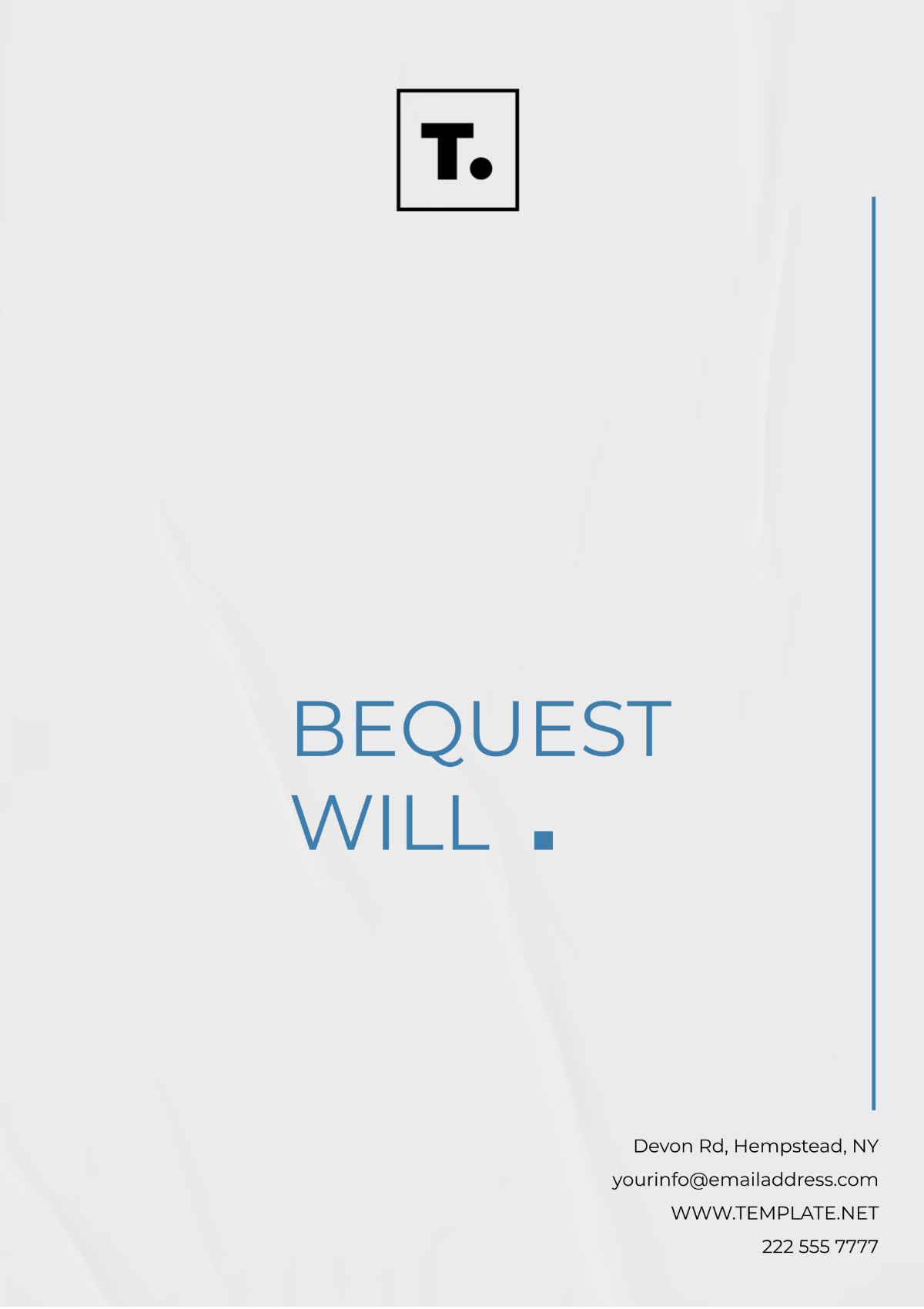 Bequest Will Template - Edit Online & Download