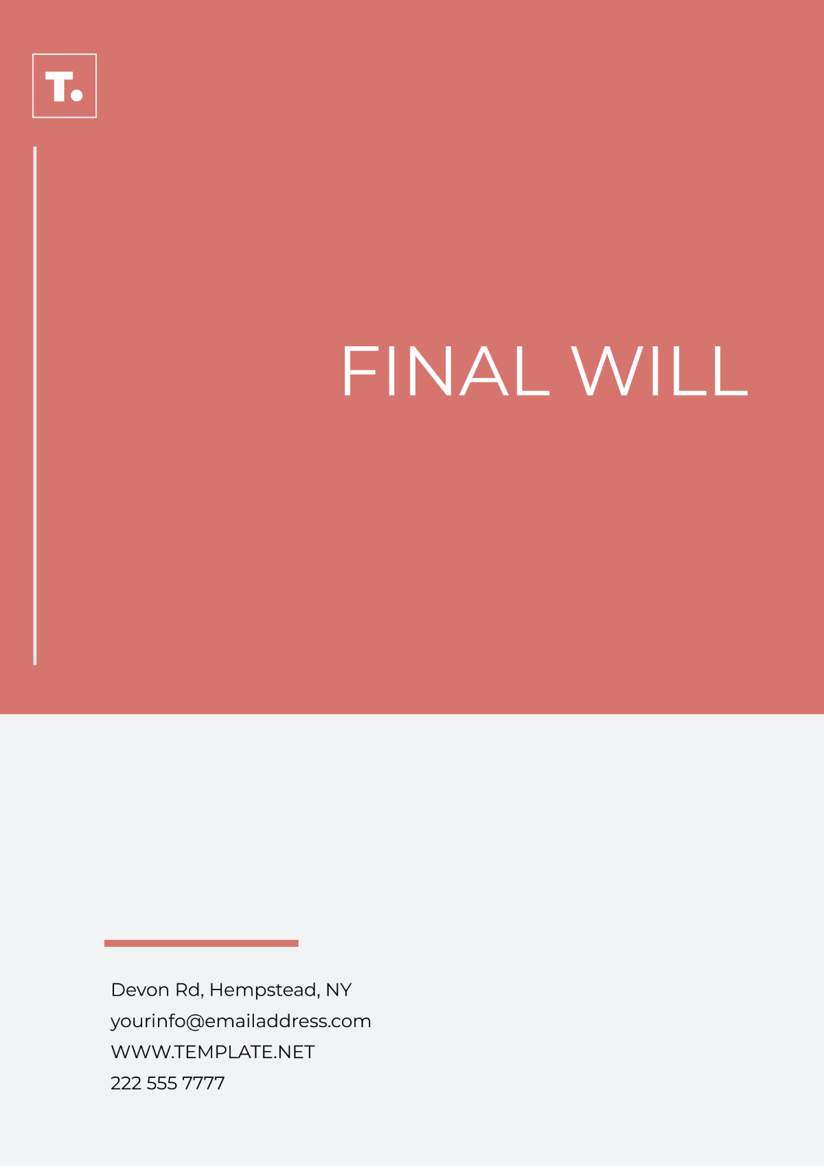 Final Will Layout Template - Edit Online & Download