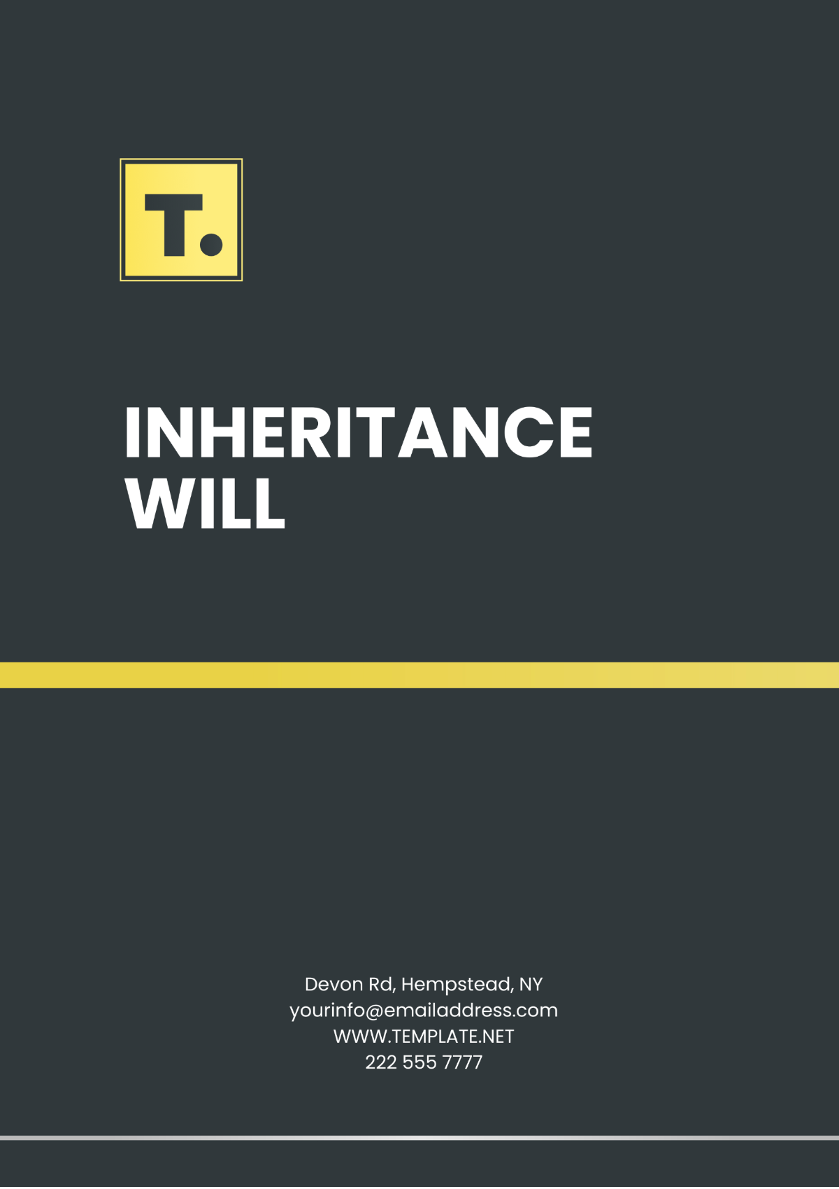 Inheritance Will Template - Edit Online & Download