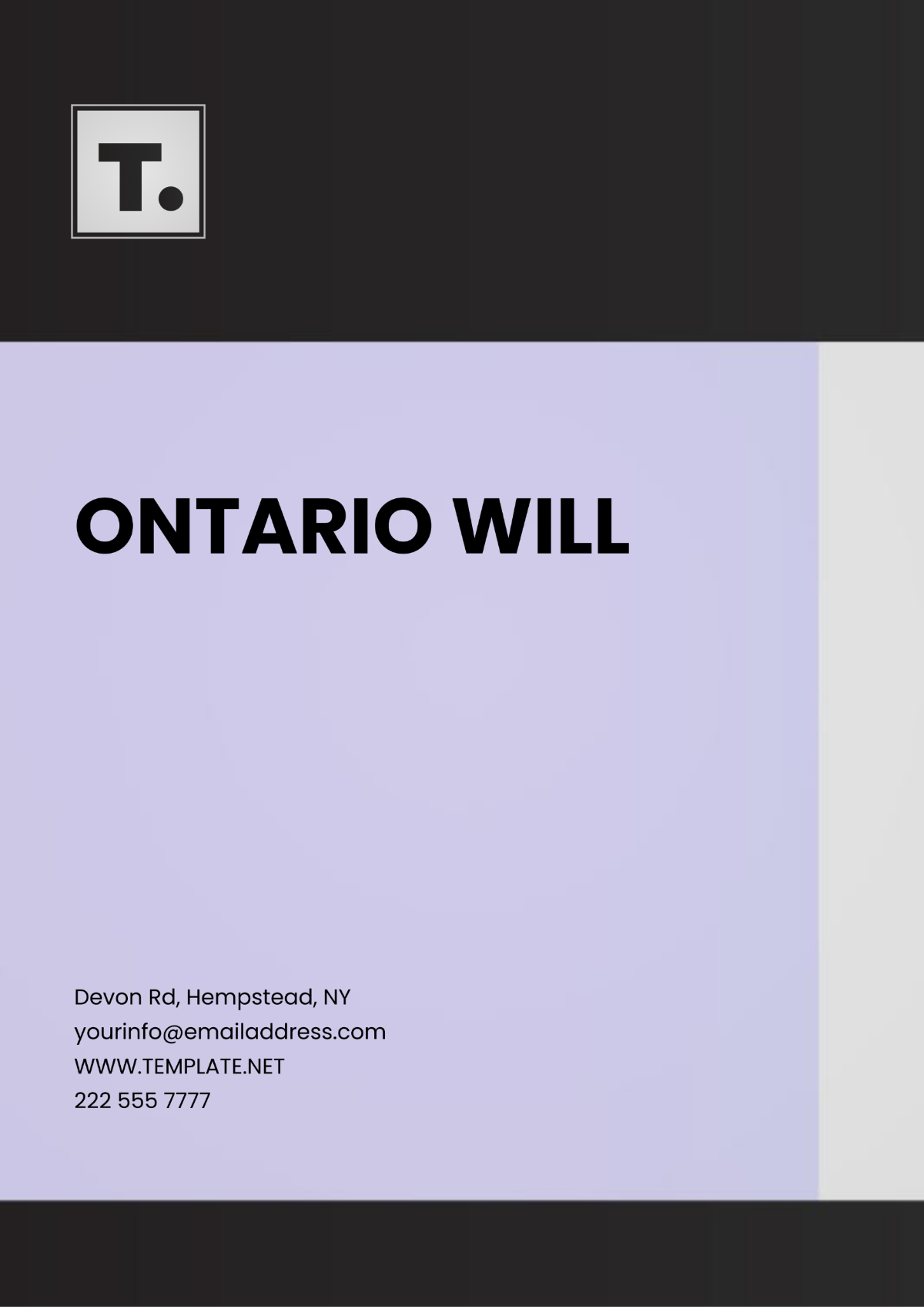 Ontario Will Template - Edit Online & Download