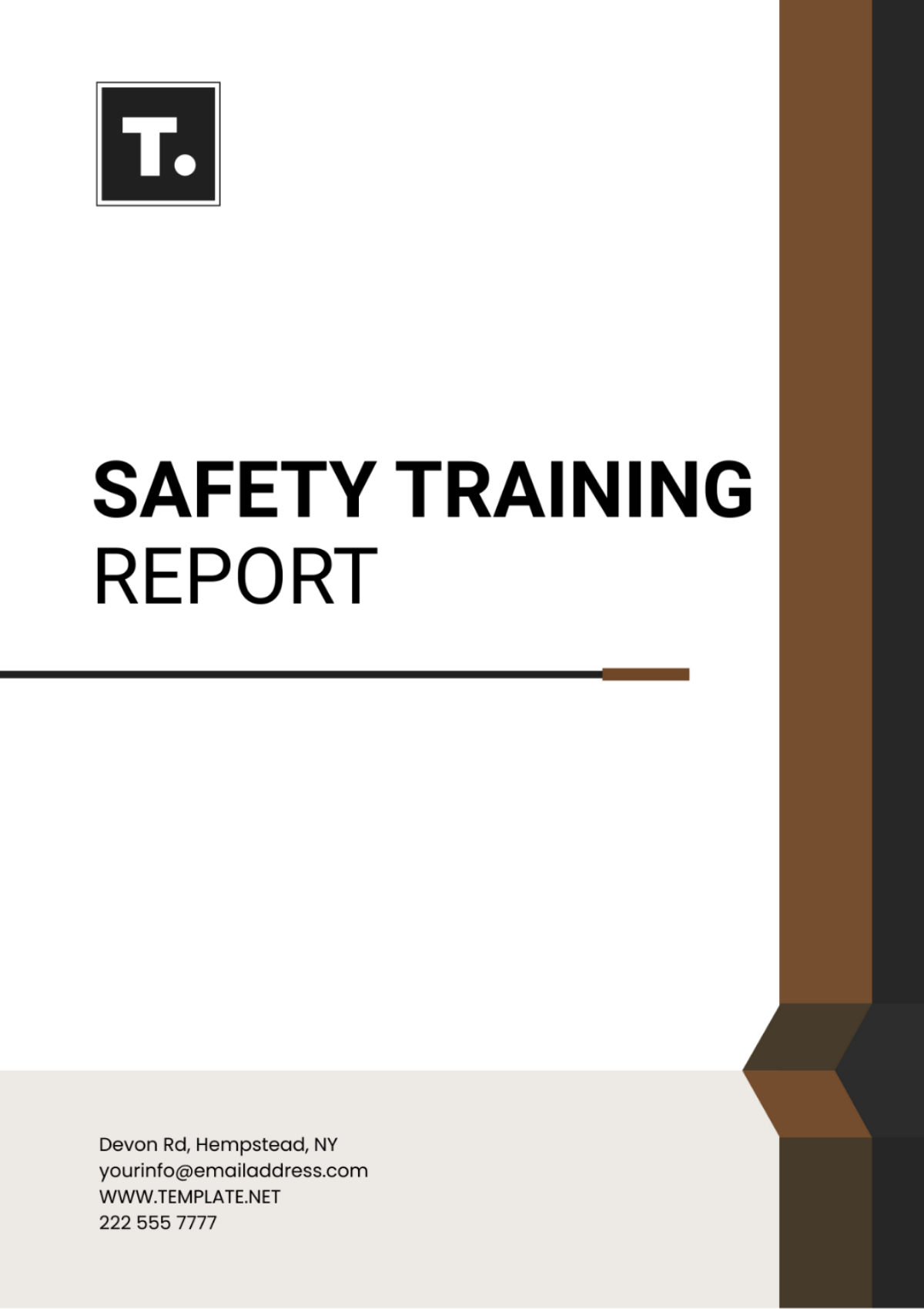 Safety Training Report Template - Edit Online & Download