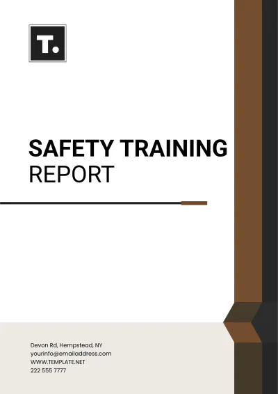Free Safety Training Report Template to Edit Online