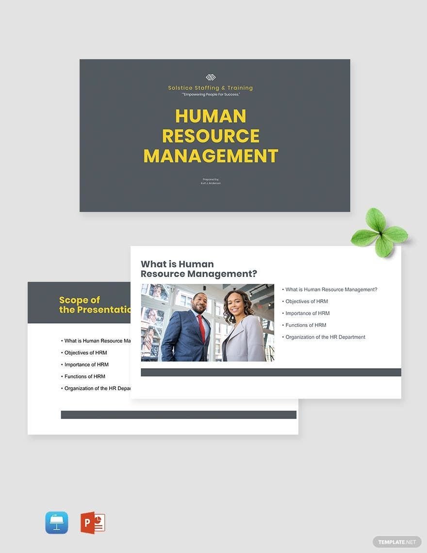 HR Management Presentation Template