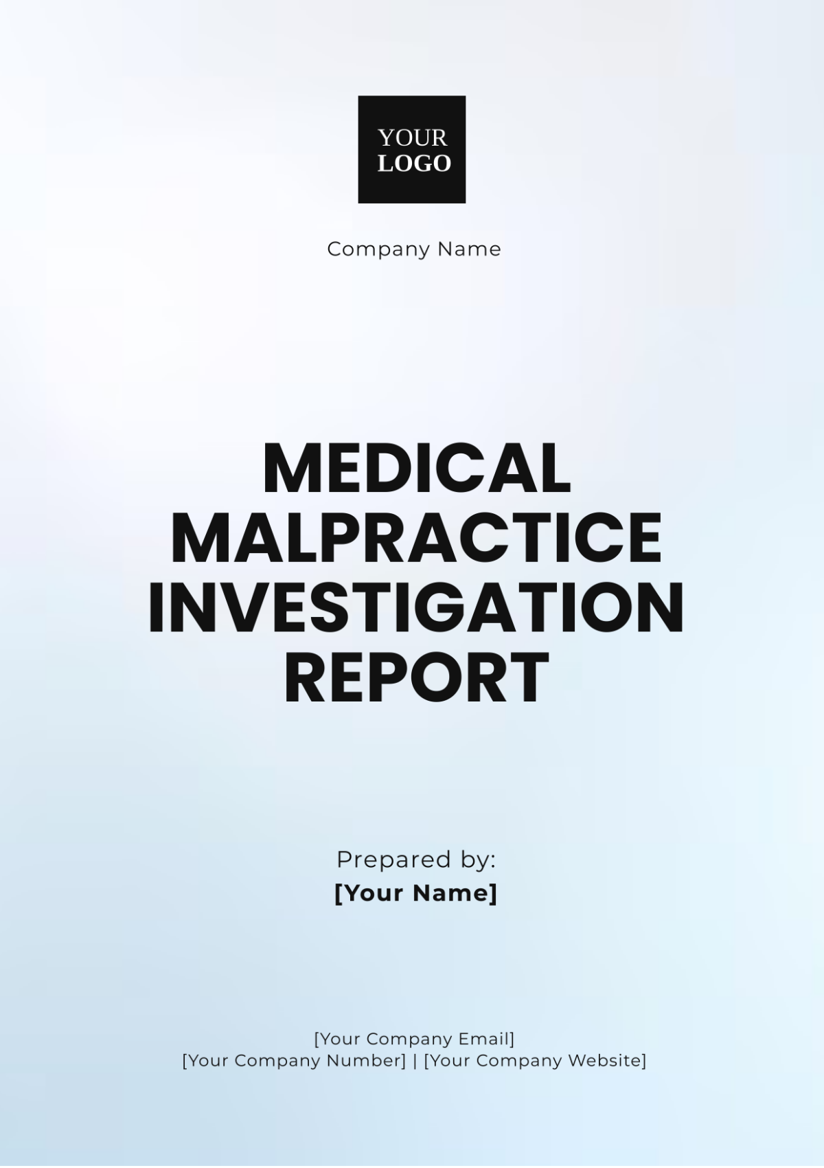 Medical Malpractice Investigation Report Template - Edit Online & Download