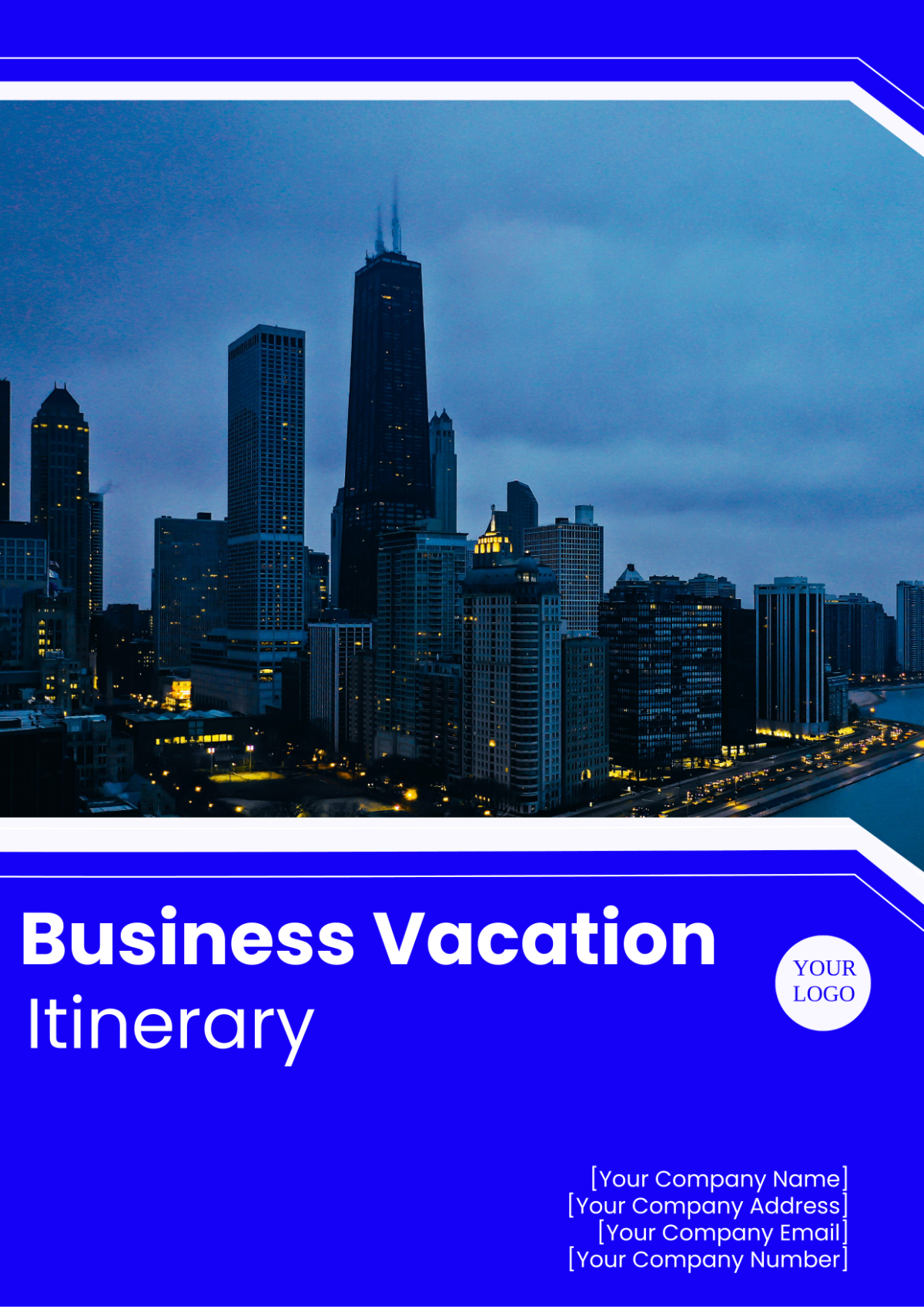 Business Vacation Itinerary Format Template - Edit Online & Download